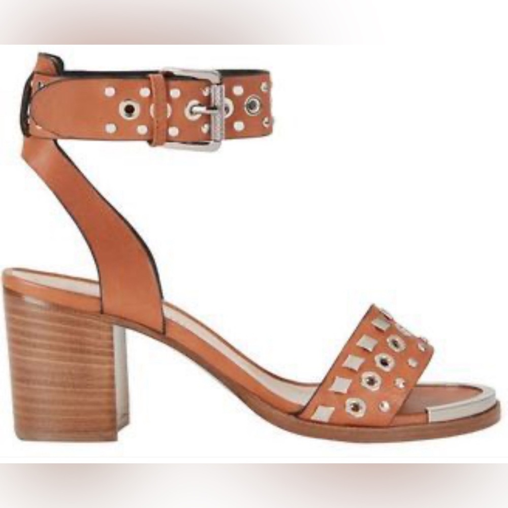 BARBARA BUI Studded City Stack Heel Sandal